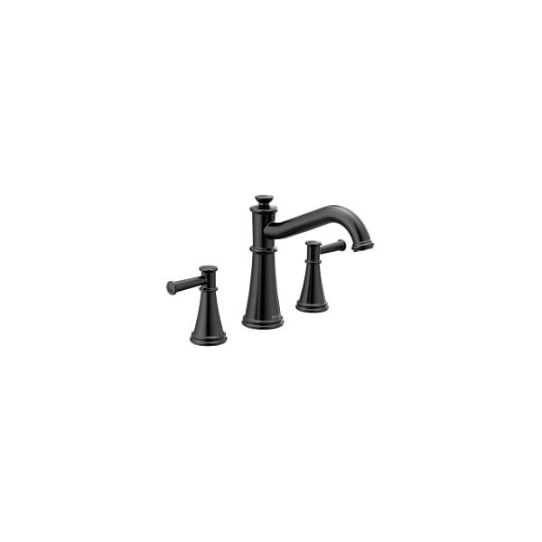 Belfield Two-Handle Roman Tub Faucet in Matte Black